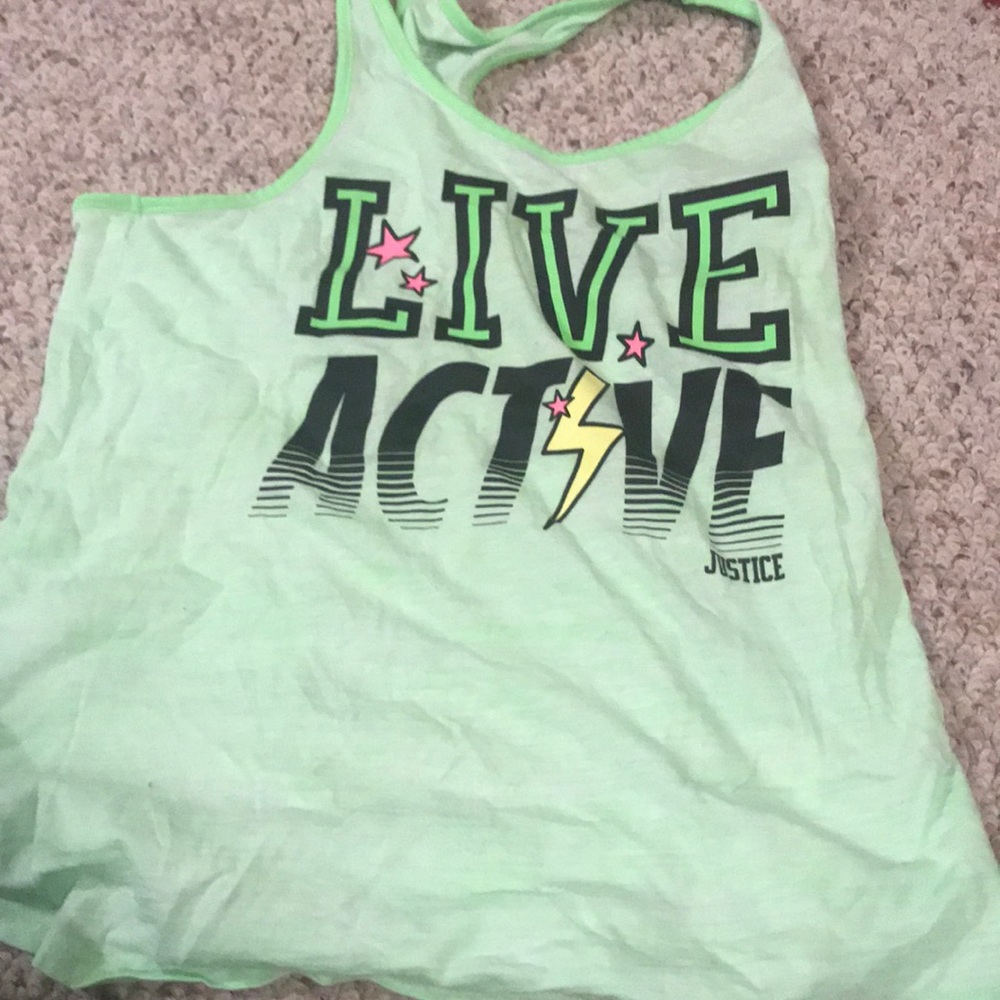 Justice tank top